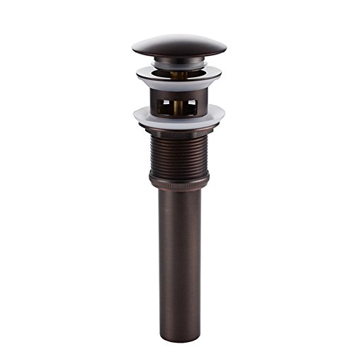 Emmen Solid Brass Bathroom Pop Up Drain Stopper With Overflow